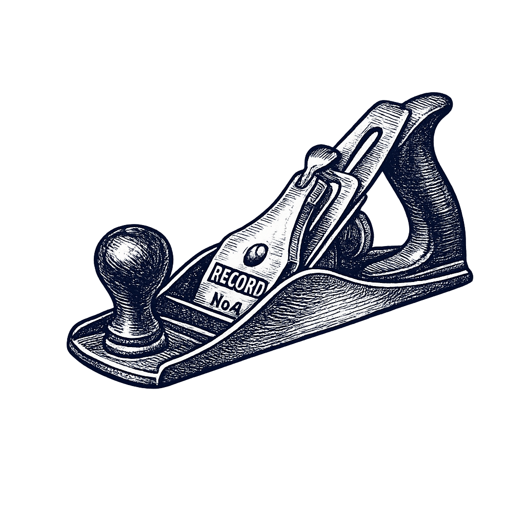 A wooden hand plane — a craftsman's tool